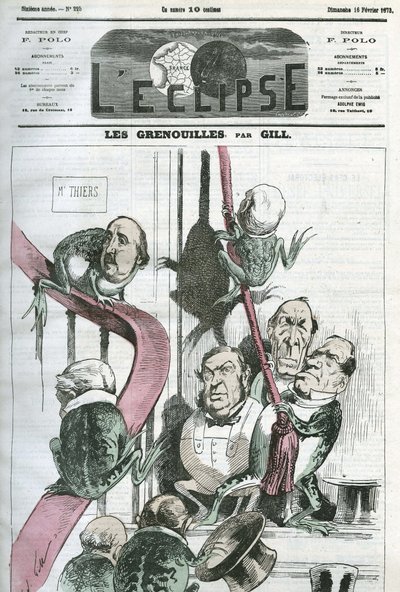 The Frogs, a Cartoon of Politicians in President Thiers