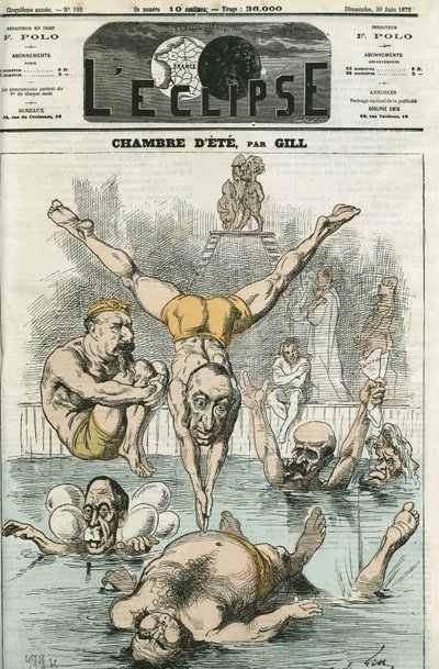 The Summer Room with gentlemen Thiers, Gambetta, Grevy, Favre, Trochu... Cover in 