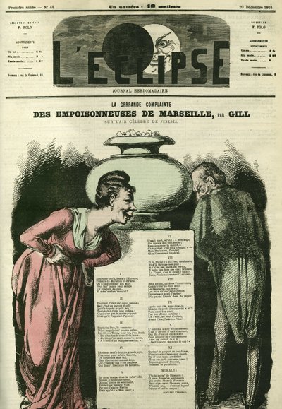 The great lament Poisonneuses de Marseille. Cover in L
