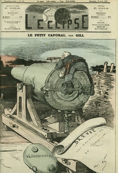 The little corporal, Adolphe Thiers (1797-1877), French historian and statesman. Cover in 
