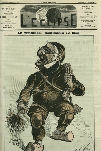 The terrible chimney chimney, Adolphe Thiers, French historian and statesman. Cover in L