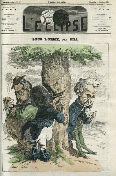 Under the elm, Napoleon III, Emile Ollivier await, these are the main actors of Sedan