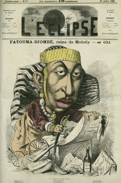 Zombe-Fatoum, Queen of Moheli in the Comoros by Andre Gill