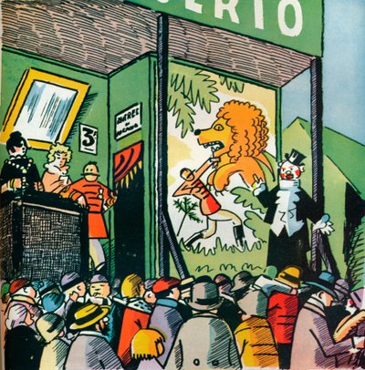 Illustration by Andre Helle from Fables de la Fontaine, 1922, 1929 by Andre Helle