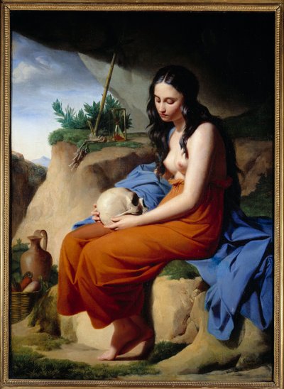 Madeleine. Holy Mary Magdalene Meditating by Andre Jacques Victor Orsel