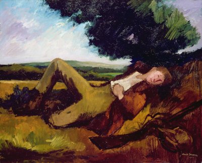 The Hunters Rest or The Sleeping Hunter, 1929 by Andre Mare