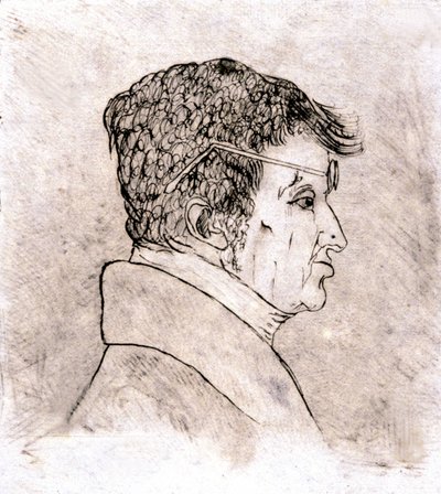 Andre Marie Ampere, Self-Portrait c. 1805-1810 by Andre Marie Ampere