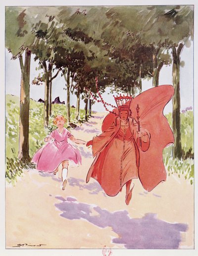 Alice and the Red Queen, illustration from 