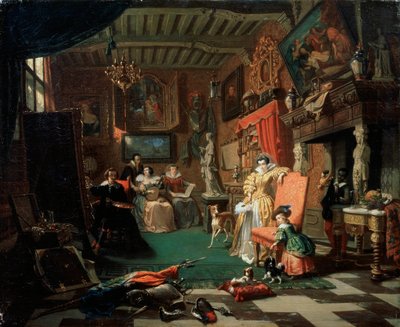 Sir Anthonis van Dyck Painting a Portrait by Andre Plumot