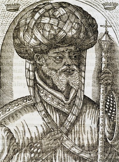 Abyssinian priest, from Universal Cosmology, engraving by Andre Thevet