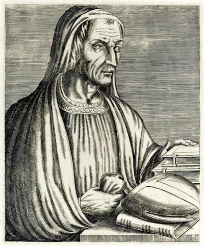 Gregory of Tours from True Portraits by André Thévet published in 1594 by Andre Thevet