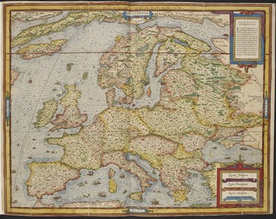 Map of Europe, La Cosmographie Universelle d