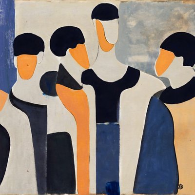 Modern Abstract Figures by André Viana