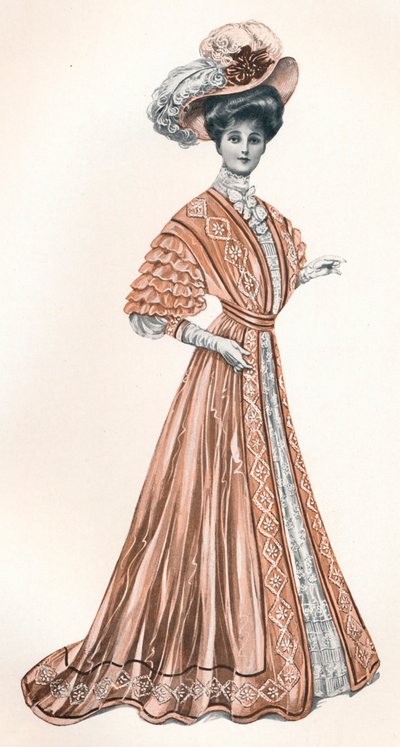 A Catalogue Illustration of an Edwardian lady by Andre and Sleigh