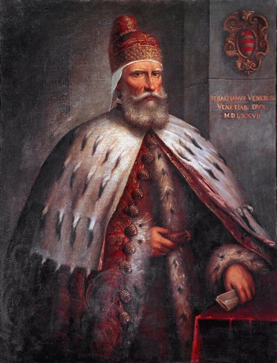 Portrait of Doge Sebastiano Venier by Andrea Vicentino