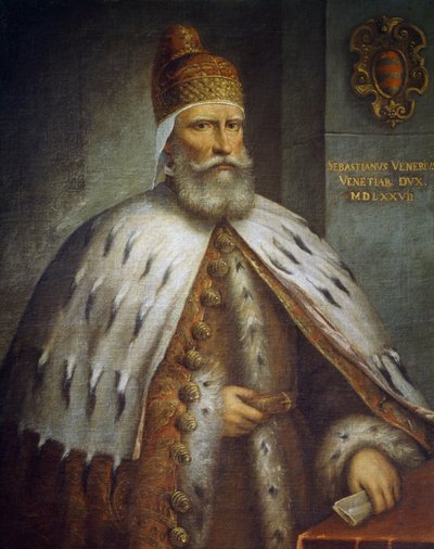 Portrait of Doge Sebastiano Venier by Andrea (c.1542 c.1617) Michieli