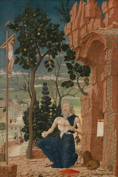 Saint Jerome in the Wilderness by Andrea (follower of) Mantegna