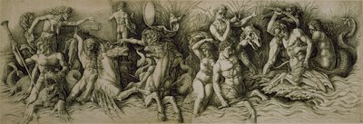 Battle of the Sea Gods by Andrea (workshop of) Mantegna