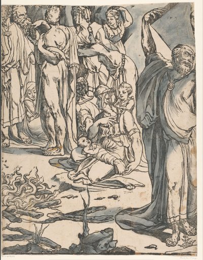 Moses Breaking the Tablets of the Law (Part Two) by Andrea Andreani