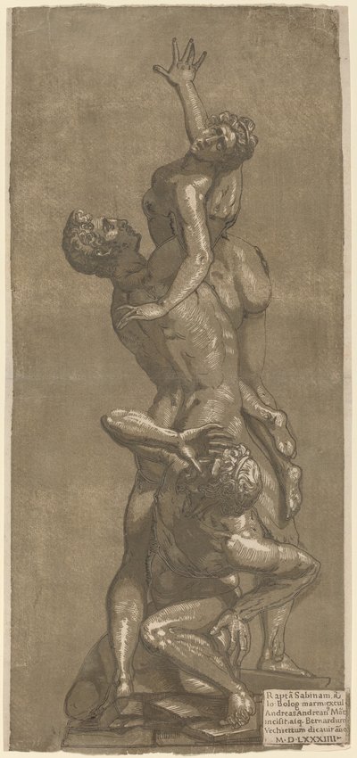 The Rape of a Sabine by Andrea Andreani after Giovanni Bologna