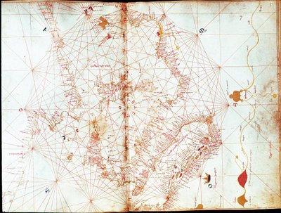 Map of Italy by sailor cartographer Andrea Bianco (15th century) by Andrea Bianco