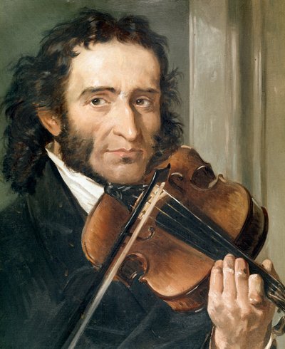 Portrait of Nicolo Paganini by Andrea Cefaly