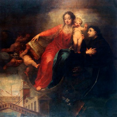 Madonna and Child with Saint Anthony of Padua by Andrea Celesti