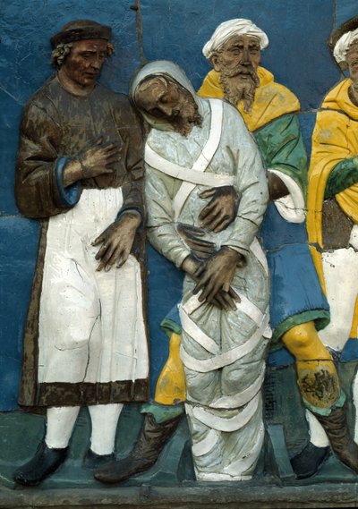 Burying the Dead (detail) by Andrea Della Robbia