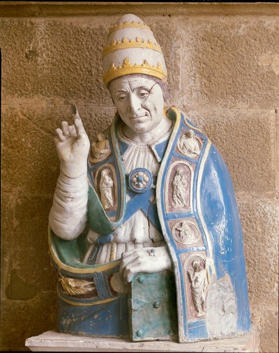 Bust of San Lino by Andrea Della Robbia
