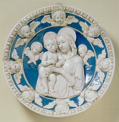 Round with Madonna and Child by Andrea Della Robbia