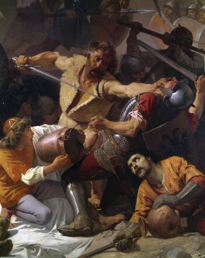 Clash Between the Citizens of Tortona and the Imperial Army (detail) by Andrea Gastaldi