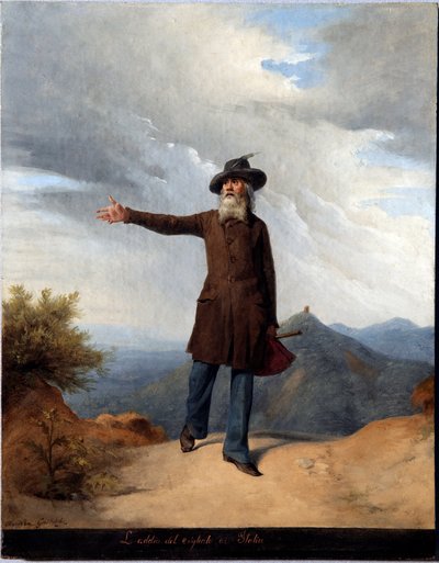 The Farewell to the Exile. With Giuseppe Mazzini Forced to Exile in Switzerland in 1831 by Andrea Gastaldi