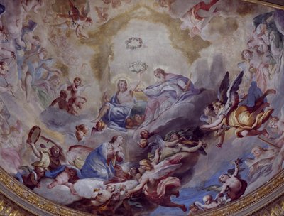 Coronation of Virgin by Andrea Lanzani