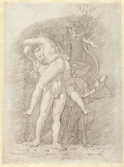 Hercules and Antaeus by Andrea Mantegna (school of)