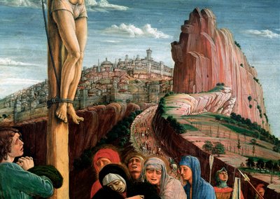 Altarpiece of San Zeno: Crucifixion (detail) by Andrea Mantegna