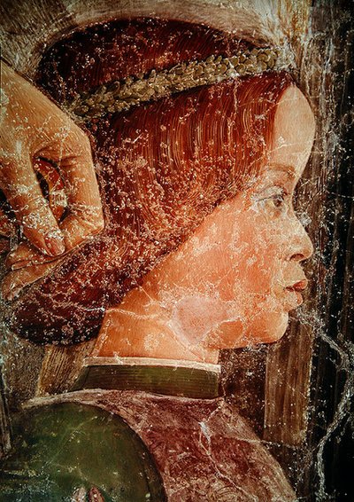 Arrival of Cardinal Francesco Gonzaga, (detail) One of His Younger Brothers, c.1465-74 by Andrea Mantegna