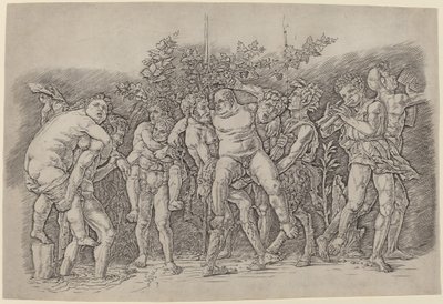 Bacchanal with Silenus by Andrea Mantegna