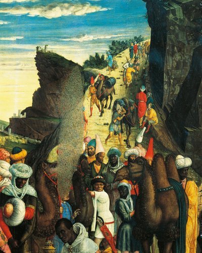 Adoration of the Magi (detail) by Andrea Mantegna