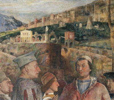 Detail of fresco in Bridal Chamber by Andrea Mantegna