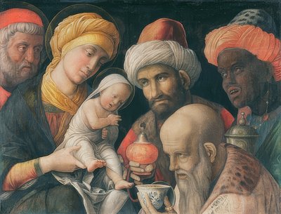 The Adoration of the Magi. c. 1495-1505 by Andrea Mantegna