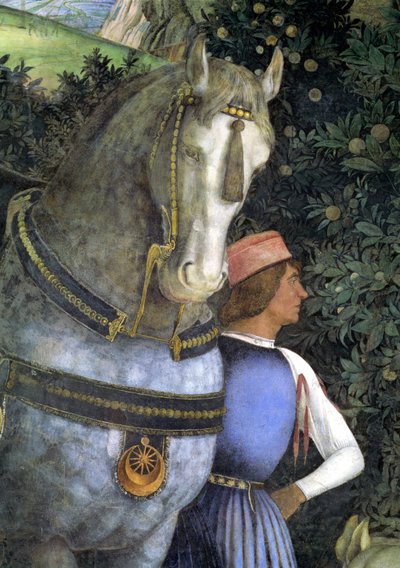 Horse and groom: (detail) by Andrea Mantegna