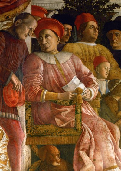 Lodovico Gonzaga, his wife Barbara of Brandenburg, family members, and courtiers by Andrea Mantegna