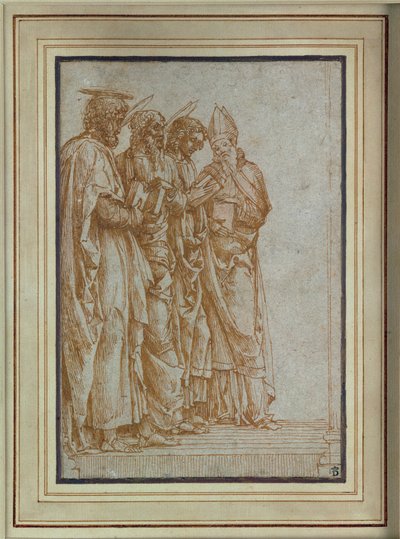 Saints Peter, Paul, John the Evangelist and Zeno by Andrea Mantegna