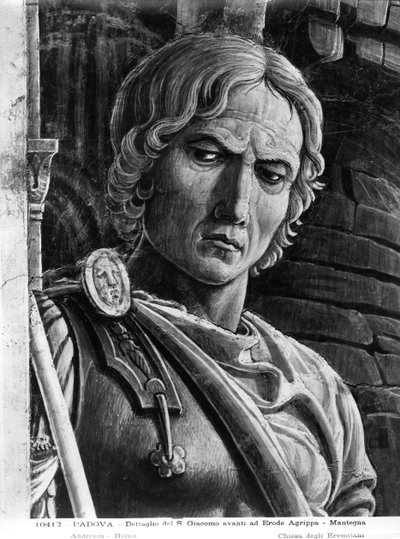 St. James the Great brought before King Herod Agrippa (detail) by Andrea Mantegna