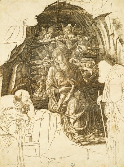 Study for Adoration of the Magi by Andrea Mantegna