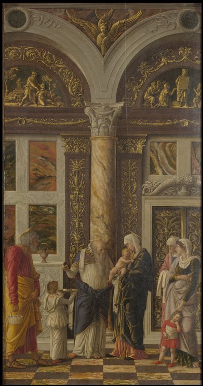 The Circumcision (Uffizi Tryptich, Right Panel) by Andrea Mantegna