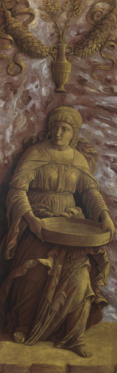 The Vestal Virgin Tuccia with a Sieve by Andrea Mantegna