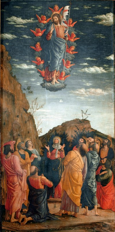 The Ascension of Christ. Painting by Andrea Mantegna by Andrea Mantegna