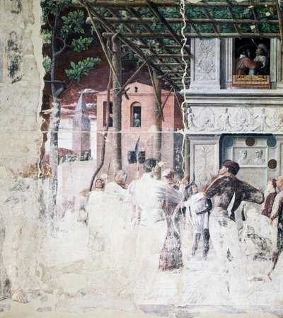 The Condemnation of Saint Christopher (detail) by Andrea Mantegna