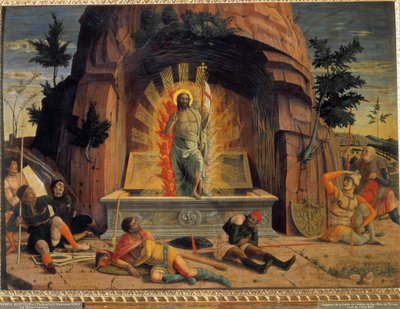 The Resurrection (detail) by Andrea Mantegna